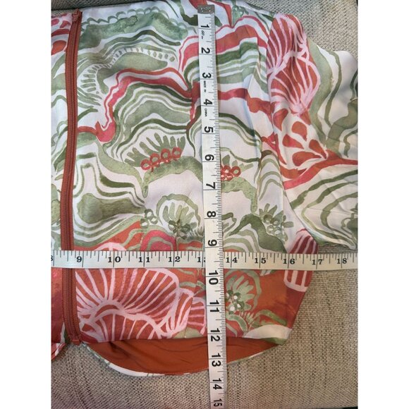 NWT Andrea Iyamah Behati Cropped Top & Wrap Midi Skirt Set Coral ‎ Size S - Picture 8 of 14